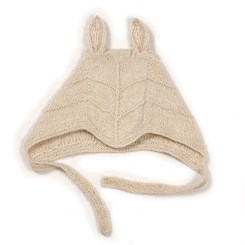 Huttelihut Mini rabbit bonnet hue w/ears - Camel
